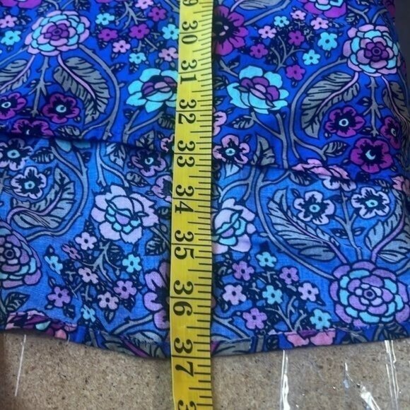 Matilda Jane Dress Womens M Multicolor Floral Long Sleeve Shift Pockets Rayon - Picture 12 of 14